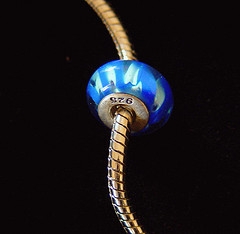 pandora silver murano beads